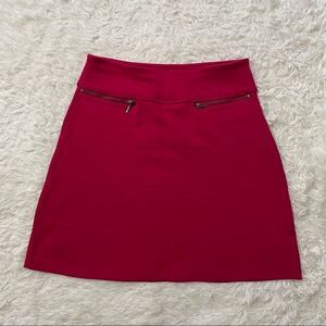 Athleta Fuschia Pink Strata A-Line Skirt Size S Stretch‎ Knit Style 861887